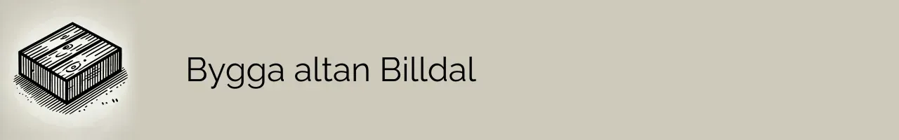 Bygga altan Billdal